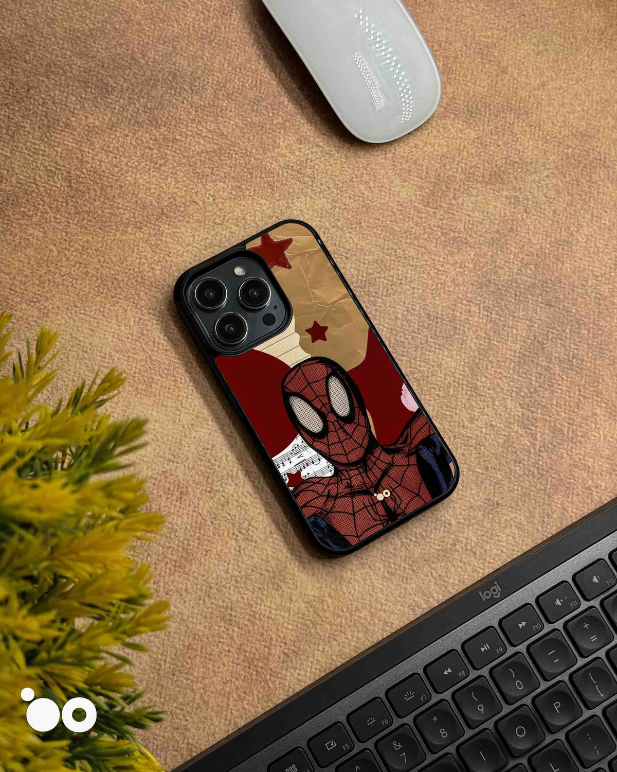 Webbed Classic Spider-Man iPhone case featuring retro comic artwork, bold red graphics and vintage paper textures